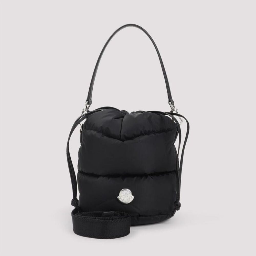 MONCLER Quilted Puffer Bucket Bag Women BLACK Handbags